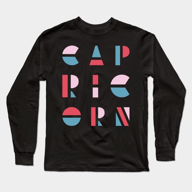 Capricorn Long Sleeve T-Shirt by gnomeapple